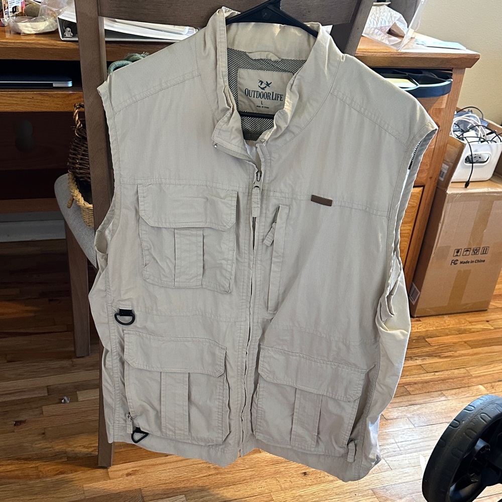 Outdoor Life Khaki Adventure Vest